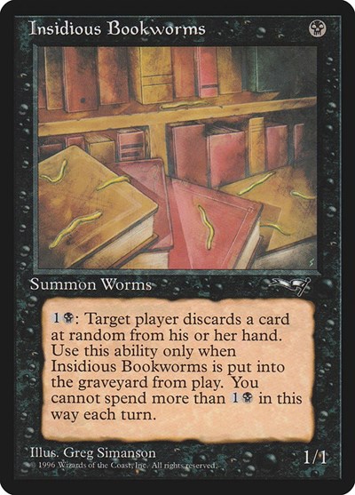 Insidious Bookworms from ALL #51a, Magic: The Gathering card