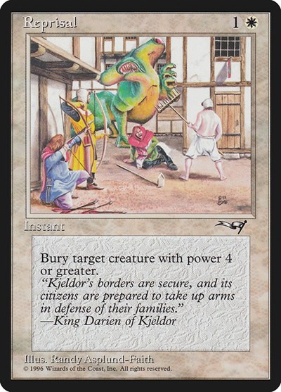 Reprisal (Green Monster) from ALL #13b, Magic: The Gathering card