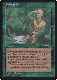 Undergrowth (Holding Axe) - Alliances - Magic: The Gathering card