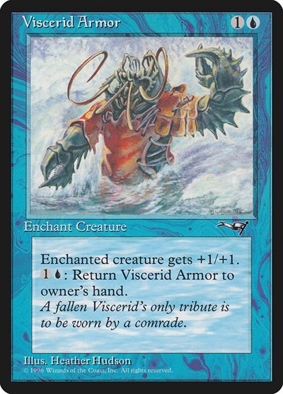 Viscerid Armor (Crashing Wave) from ALL #41a, Magic: The Gathering card