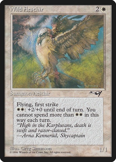 Wild Aesthir from ALL #21a, Magic: The Gathering card