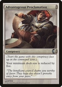 Advantageous Proclamation - Conspiracy - Magic: The Gathering card