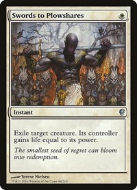 Swords to Plowshares - Conspiracy - Magic: The Gathering card