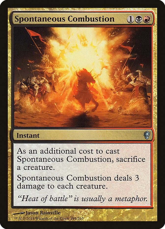 イルミナティカード　Spontaneous Combustion（自然発火） Spontaneous Combustion - Conspiracy - Magic: The Gathering