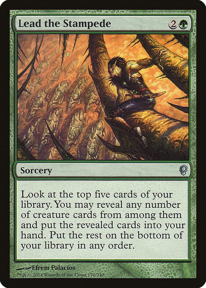Lead the Stampede 170 card