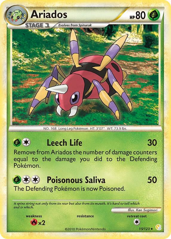 Ariados 15/123 from HeartGold SoulSilver