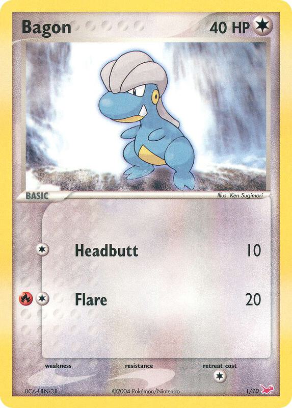 Bagon 1/10 from EX Trainer Kit 1: Latias & Latios