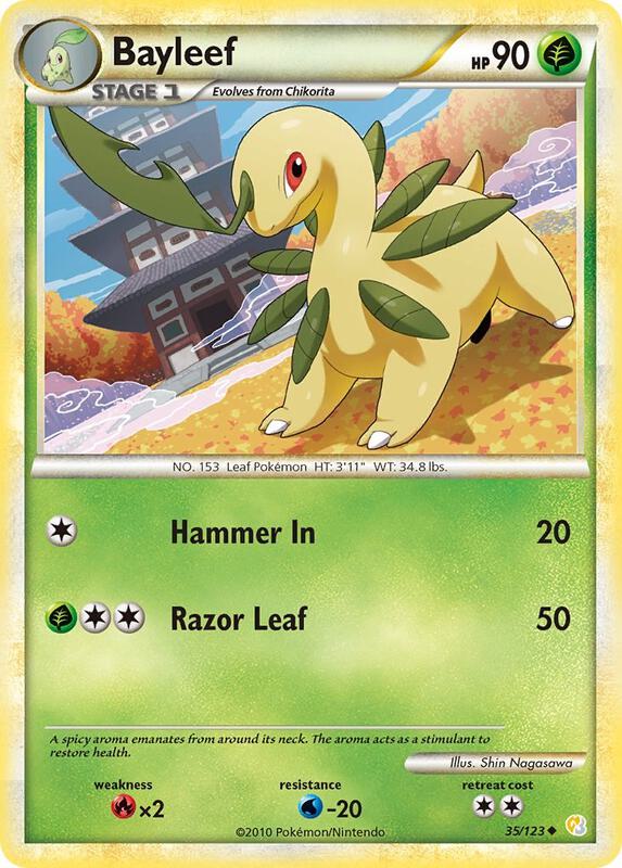 Bayleef 35/123 from HeartGold SoulSilver