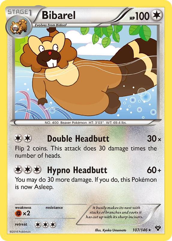 Bibarel 107/146 from XY Base Set