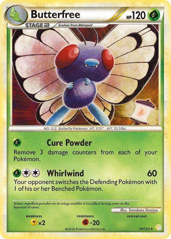 Butterfree 16/123 from HeartGold SoulSilver