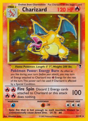 Charizard — chase card of Legendary Collection