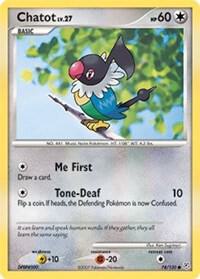 Chatot 74/130 from Diamond and Pearl