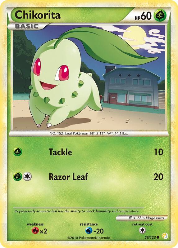 Chikorita 59/123 from HeartGold SoulSilver