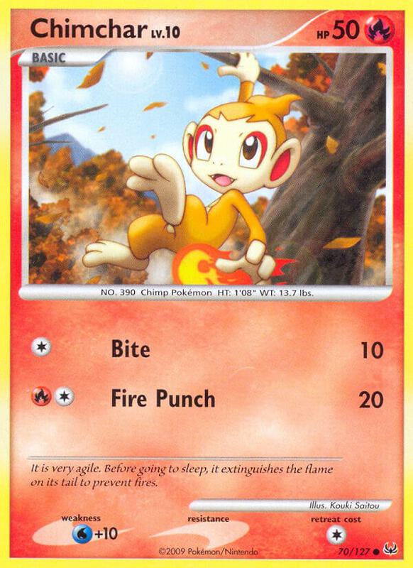 Chimchar 70/127 from Platinum