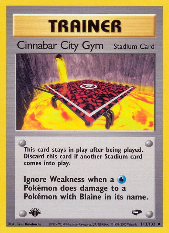 Cinnabar City Gym 113/132 from Gym Challenge