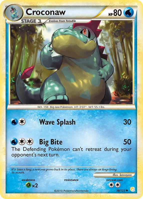 Croconaw 38/123 from HeartGold SoulSilver