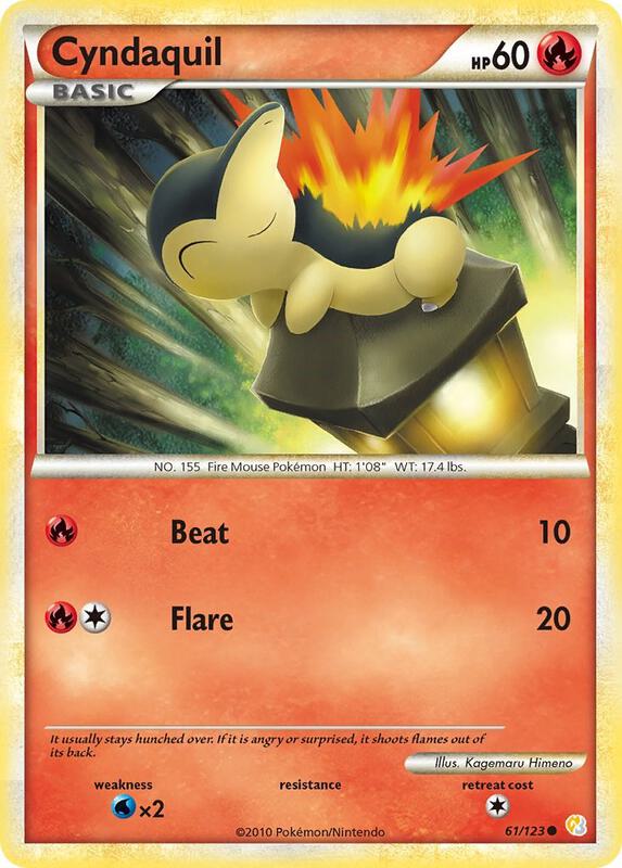 Cyndaquil 61/123 from HeartGold SoulSilver