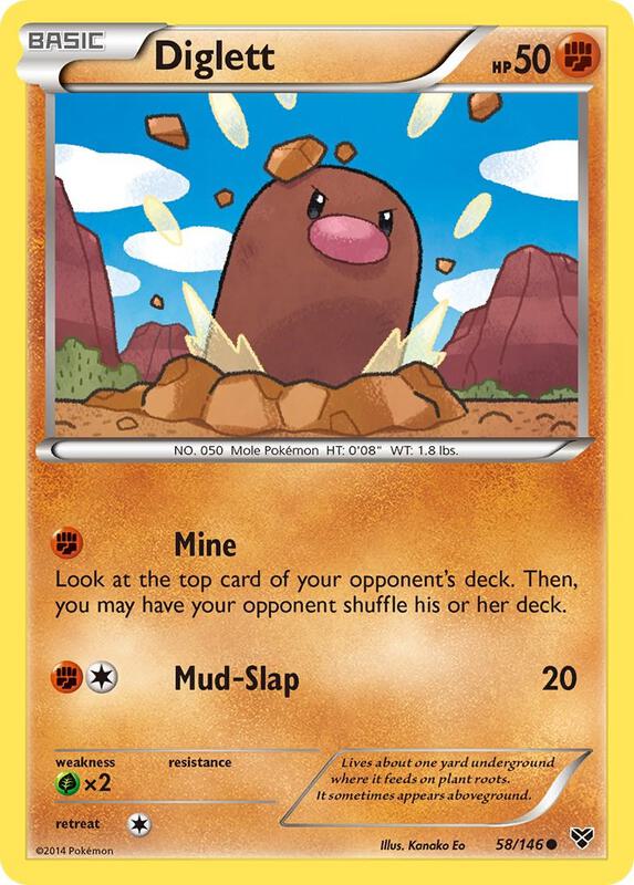 Diglett 58/146 from XY Base Set