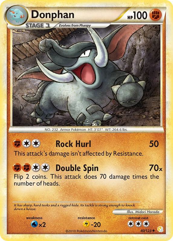 Donphan 40/123 from HeartGold SoulSilver