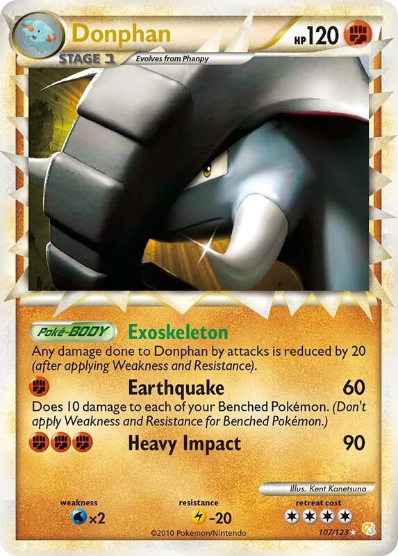 Donphan (Prime) 107/123 from HeartGold SoulSilver
