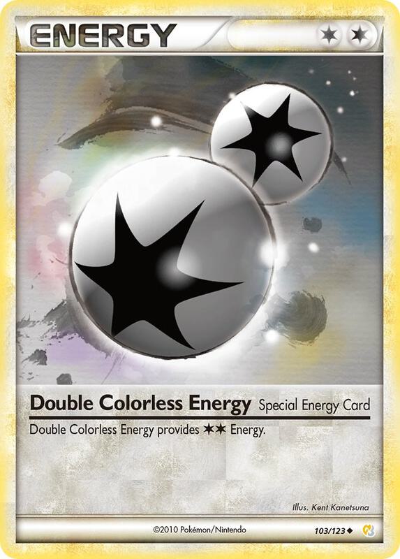 Double Colorless Energy 103/123 from HeartGold SoulSilver