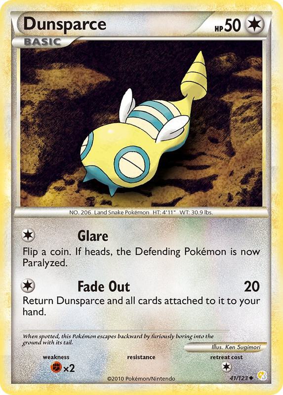 Dunsparce 41/123 from HeartGold SoulSilver
