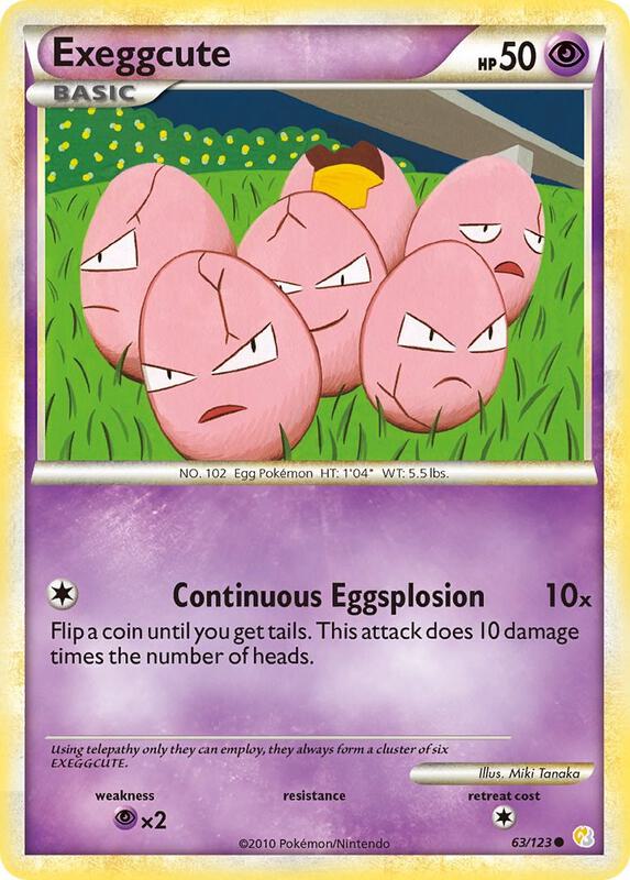Exeggcute 63/123 from HeartGold SoulSilver