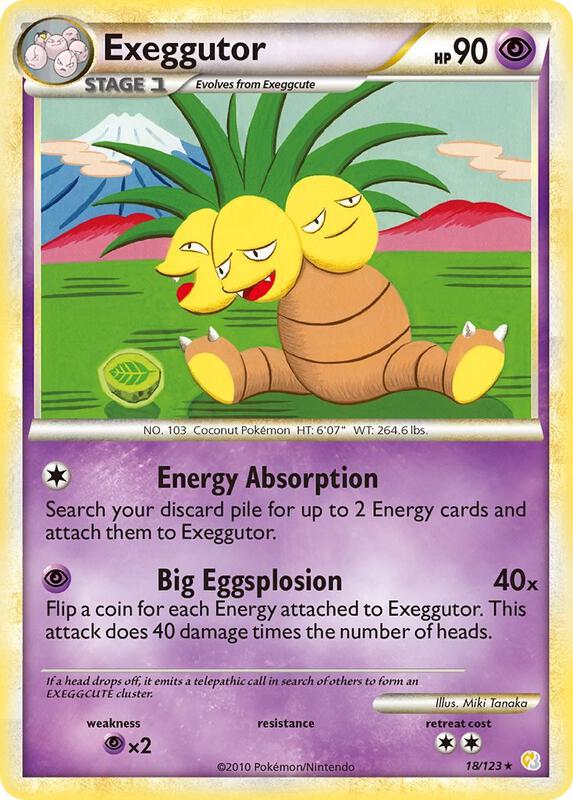 Exeggutor 18/123 from HeartGold SoulSilver