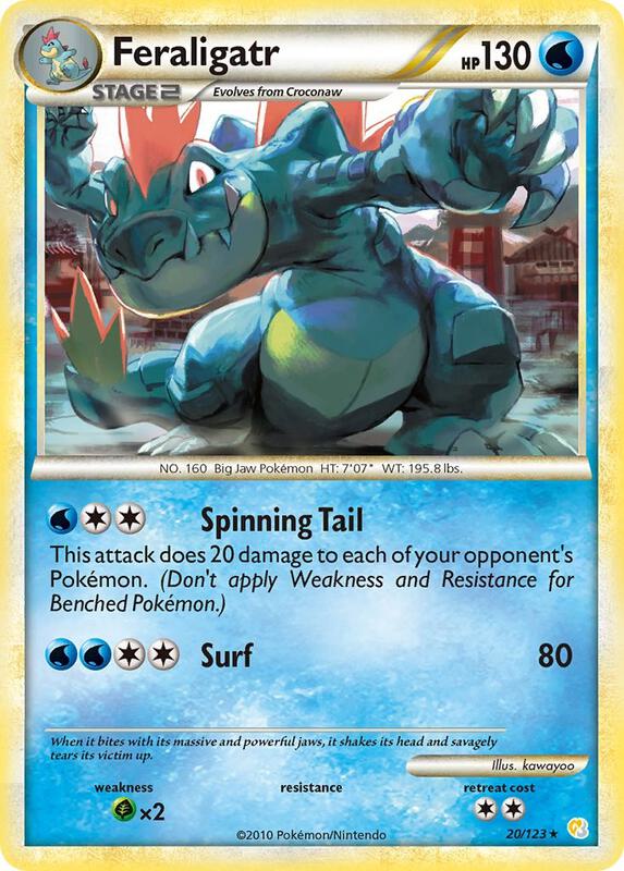 Feraligatr 20/123 from HeartGold SoulSilver