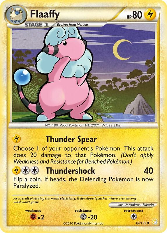 Flaaffy 42/123 from HeartGold SoulSilver