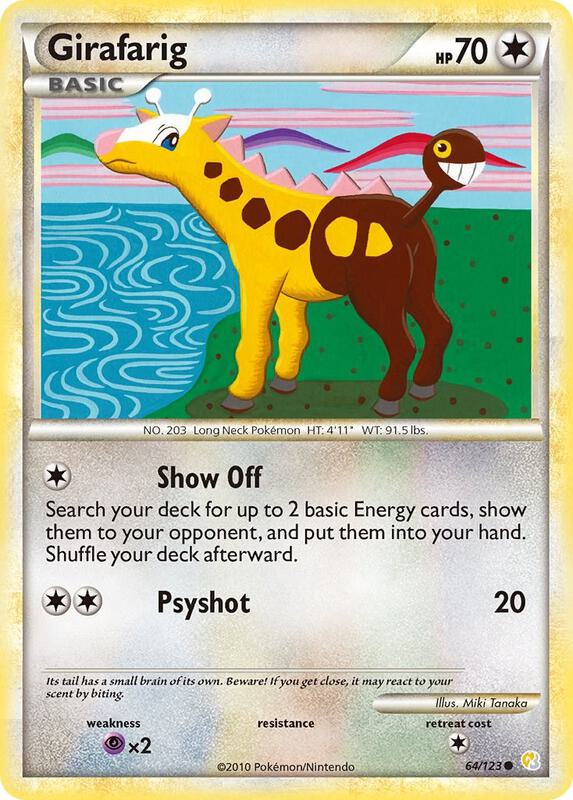 Girafarig 64/123 from HeartGold SoulSilver