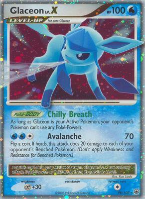 Glaceon LV.X — chase card of Majestic Dawn
