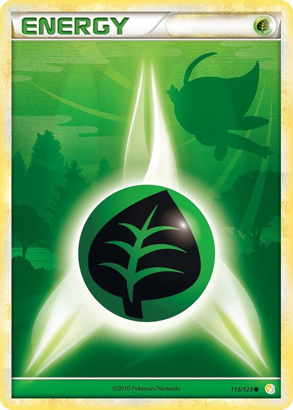 Grass Energy 115/123 from HeartGold SoulSilver