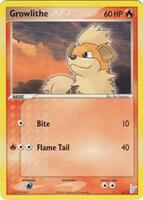 Growlithe #4 from Plusle & Minun Pokémon card set