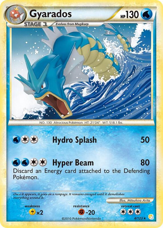 Gyarados 4/123 from HeartGold SoulSilver