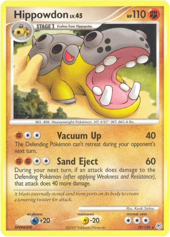 Hippowdon 29/130 from Diamond and Pearl
