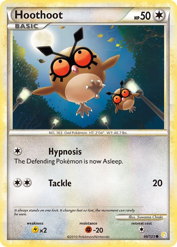 Hoothoot 66/123 from HeartGold SoulSilver