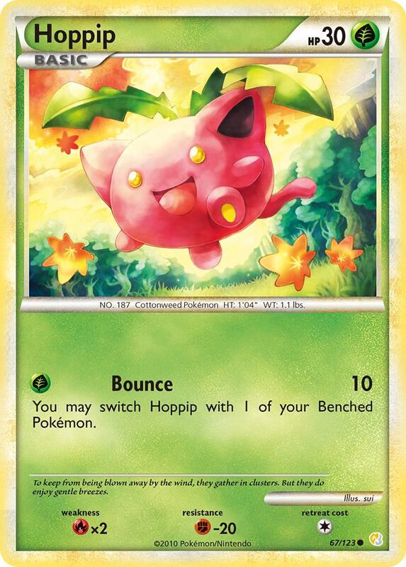 Hoppip 67/123 from HeartGold SoulSilver