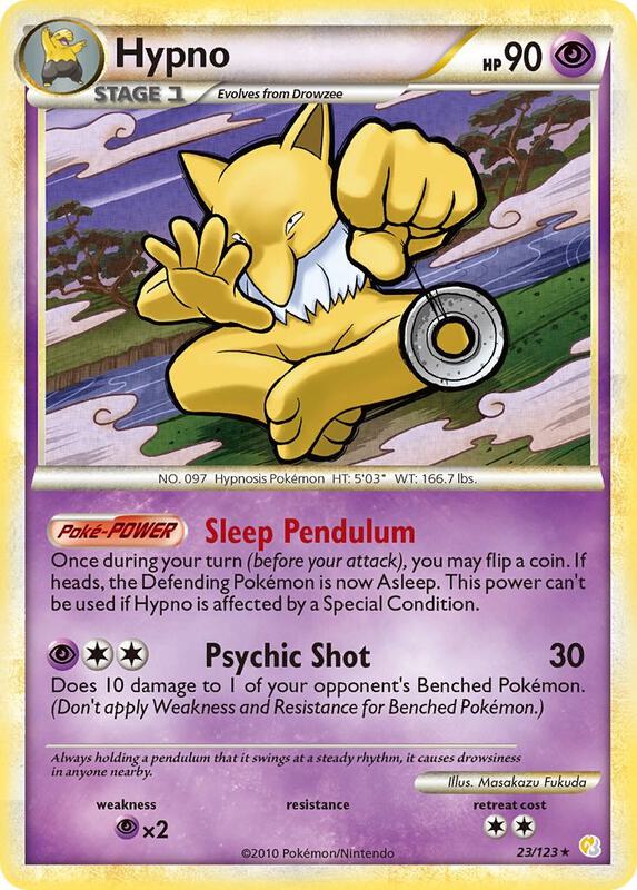 Hypno 23/123 from HeartGold SoulSilver
