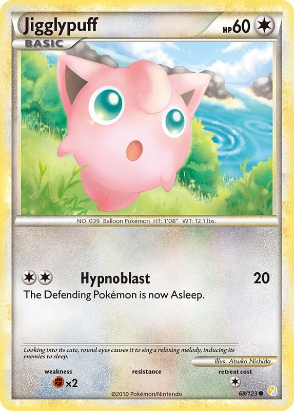 Jigglypuff 68/123 from HeartGold SoulSilver