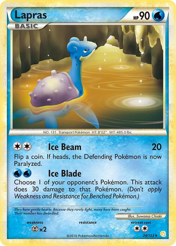 Lapras 24/123 from HeartGold SoulSilver