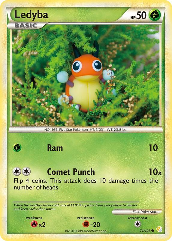 Ledyba 71/123 from HeartGold SoulSilver