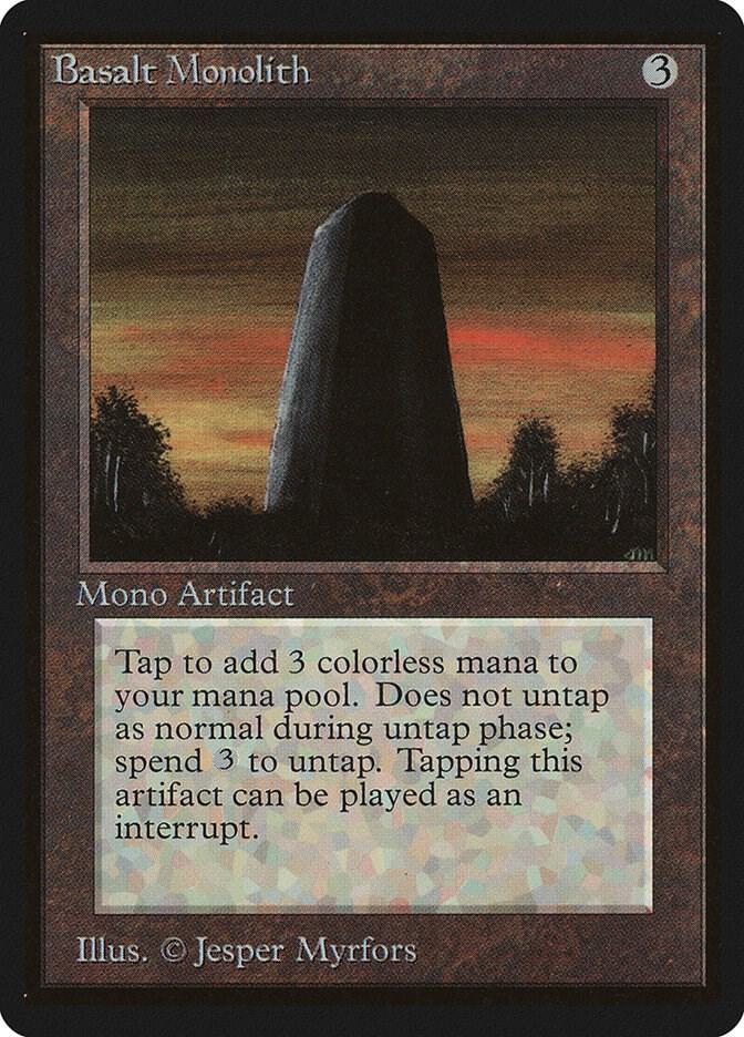 マジック：ザ・ギャザリング - マジック・ザ・ギャザリング β版 Basalt monolith Basalt Monolith - Beta Edition - Magic: The Gathering