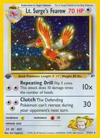【旧裏面】マチスのオニドリル等６枚｜Surge's Fearow/Fearow Lt. Surge's Fearow - Gym Heroes - Pokemon - TCGplayer.com