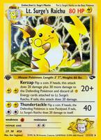 Lt. Surge's Raichu - Gym Challenge - Pokemon - TCGplayer.com