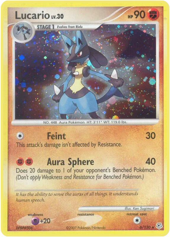 Lucario 6/130 from Diamond and Pearl