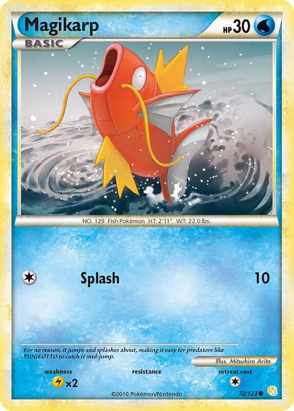Magikarp 72/123 from HeartGold SoulSilver