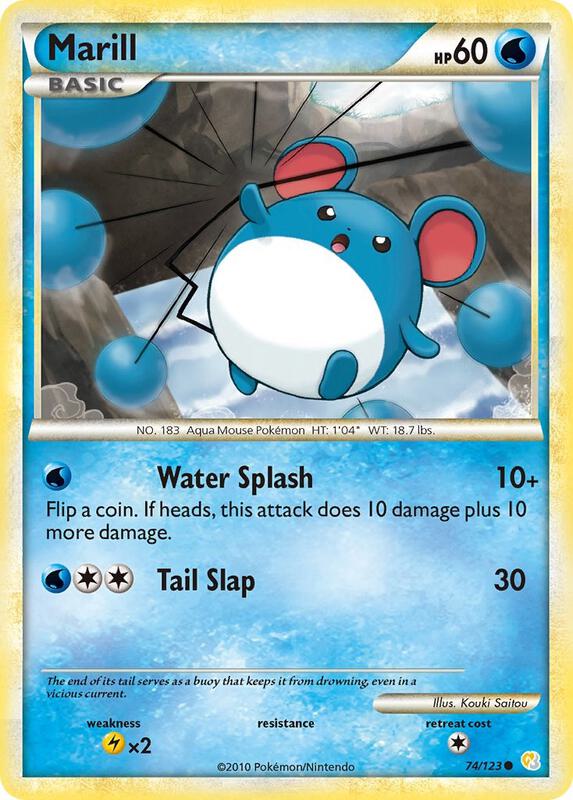 Marill 74/123 from HeartGold SoulSilver