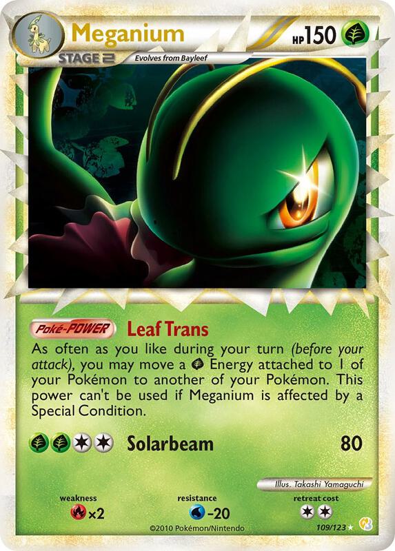 Meganium (Prime) 109/123 from HeartGold SoulSilver