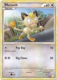 Meowth (#4) 4/30 from HGSS Trainer Kit: Gyarados & Raichu